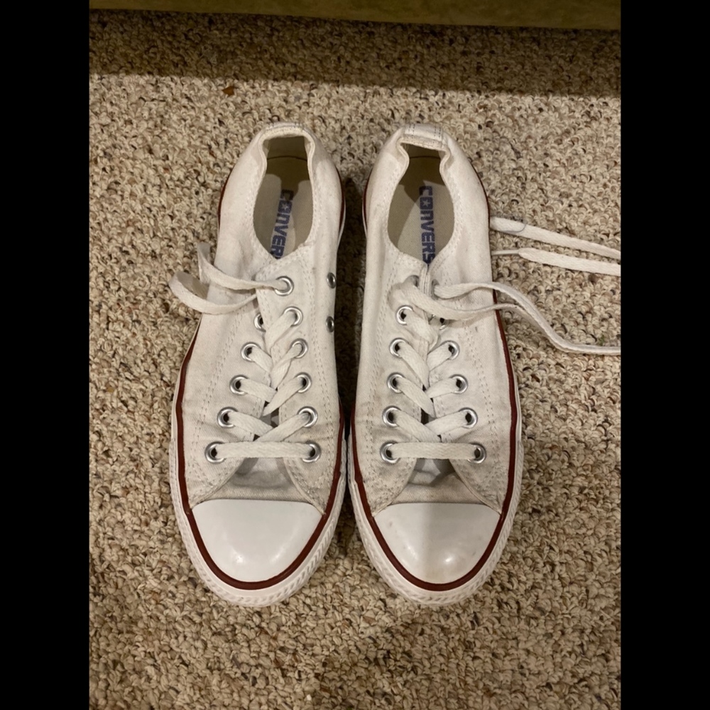 White Low Top Converse